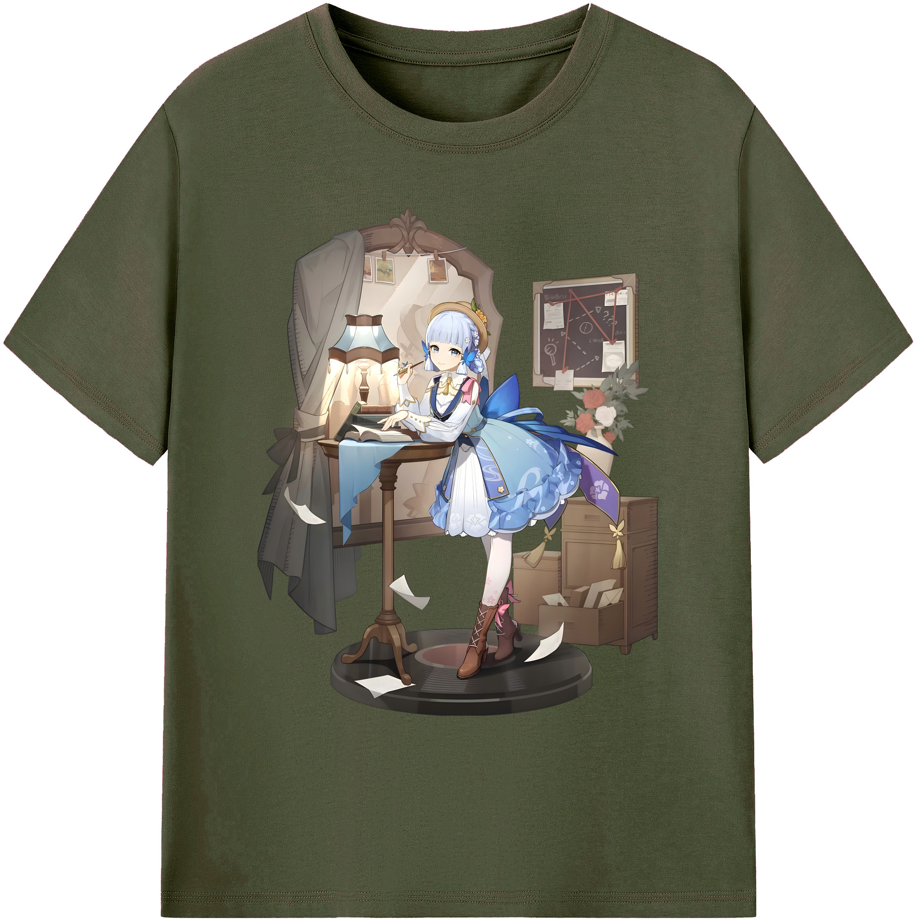 げんし神 神里綾華 神宮寺レン genshin Kamimiya Ren 綿100％ メンズ半袖Tシャツ｜肌触りやわらか＆通気性